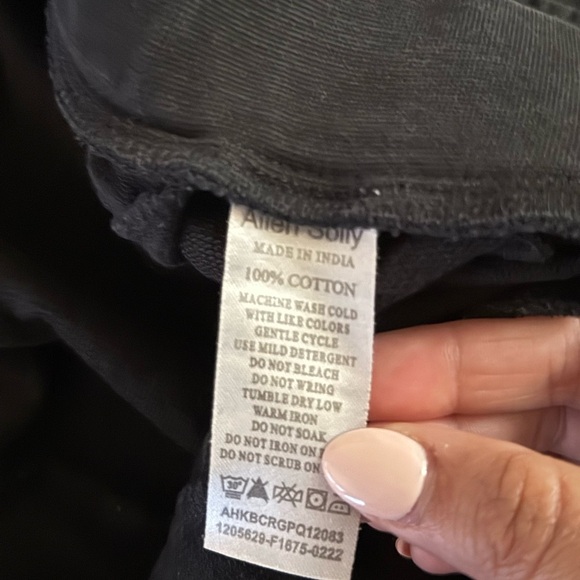 Allen Solly Black Drawstring Elastic Waist Jogger Sweatpants Size 36 Mens - Picture 6 of 6